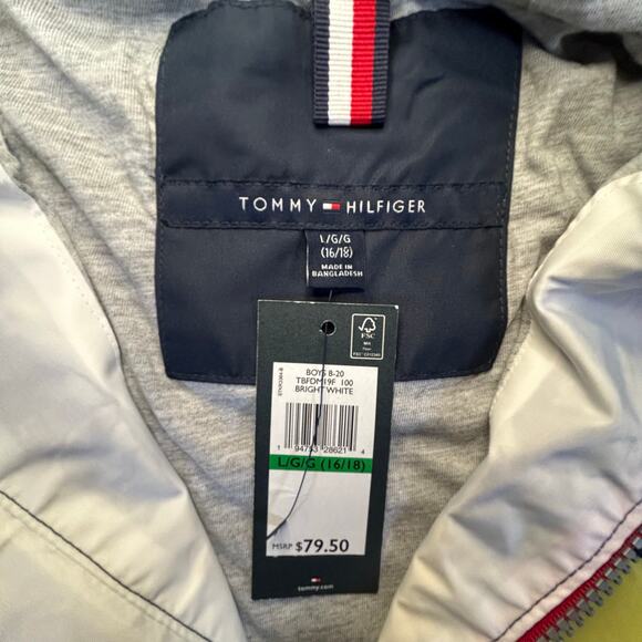 NWT Tommy Hilfiger Color Block Windbreaker‎ Boys Large - Picture 3 of 7